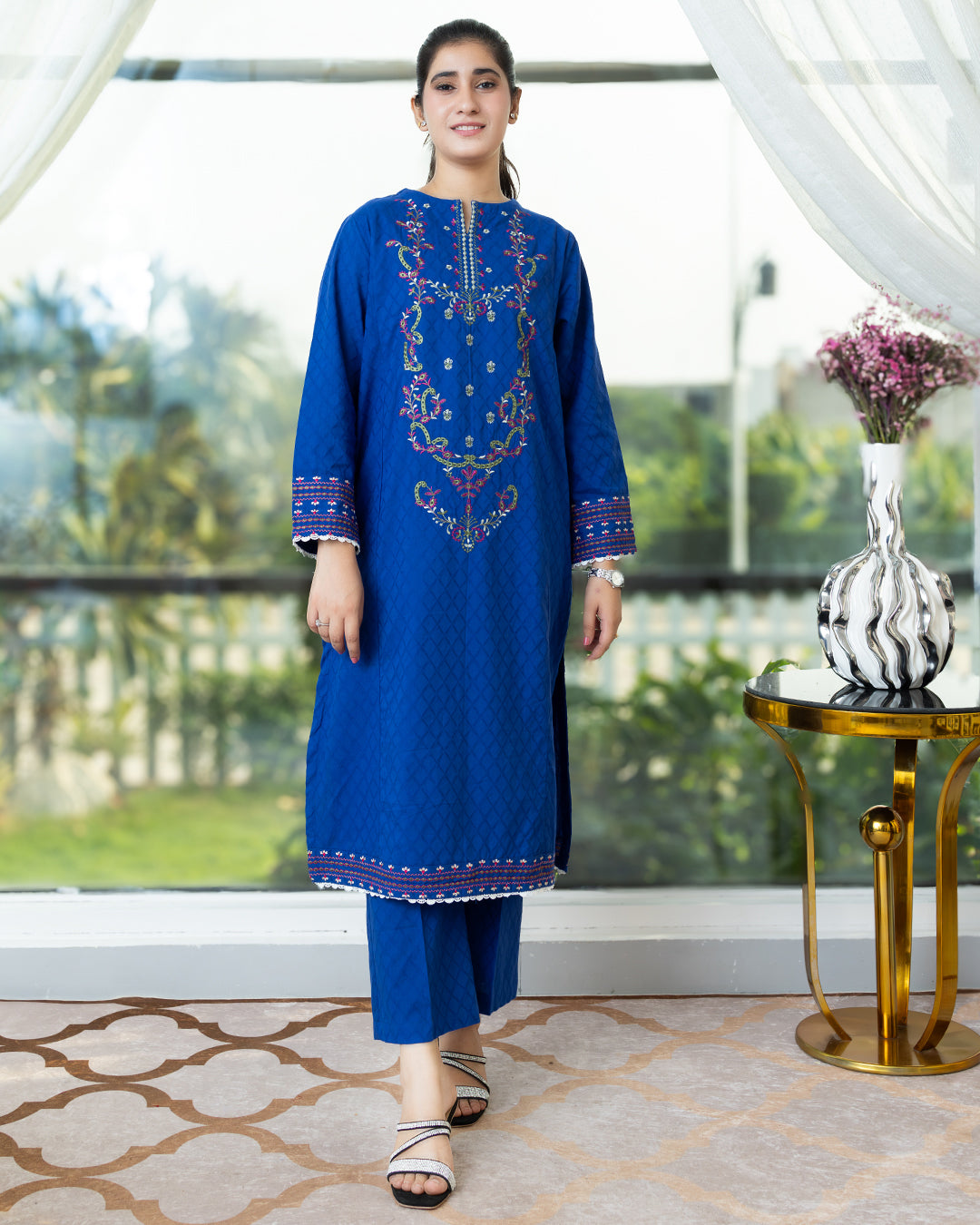 Women's Embroidered 2-Piece Suits