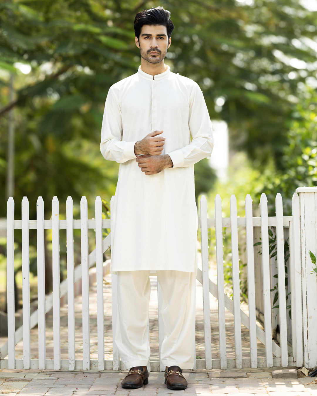 Men Kameez Shalwar (Band Collar)