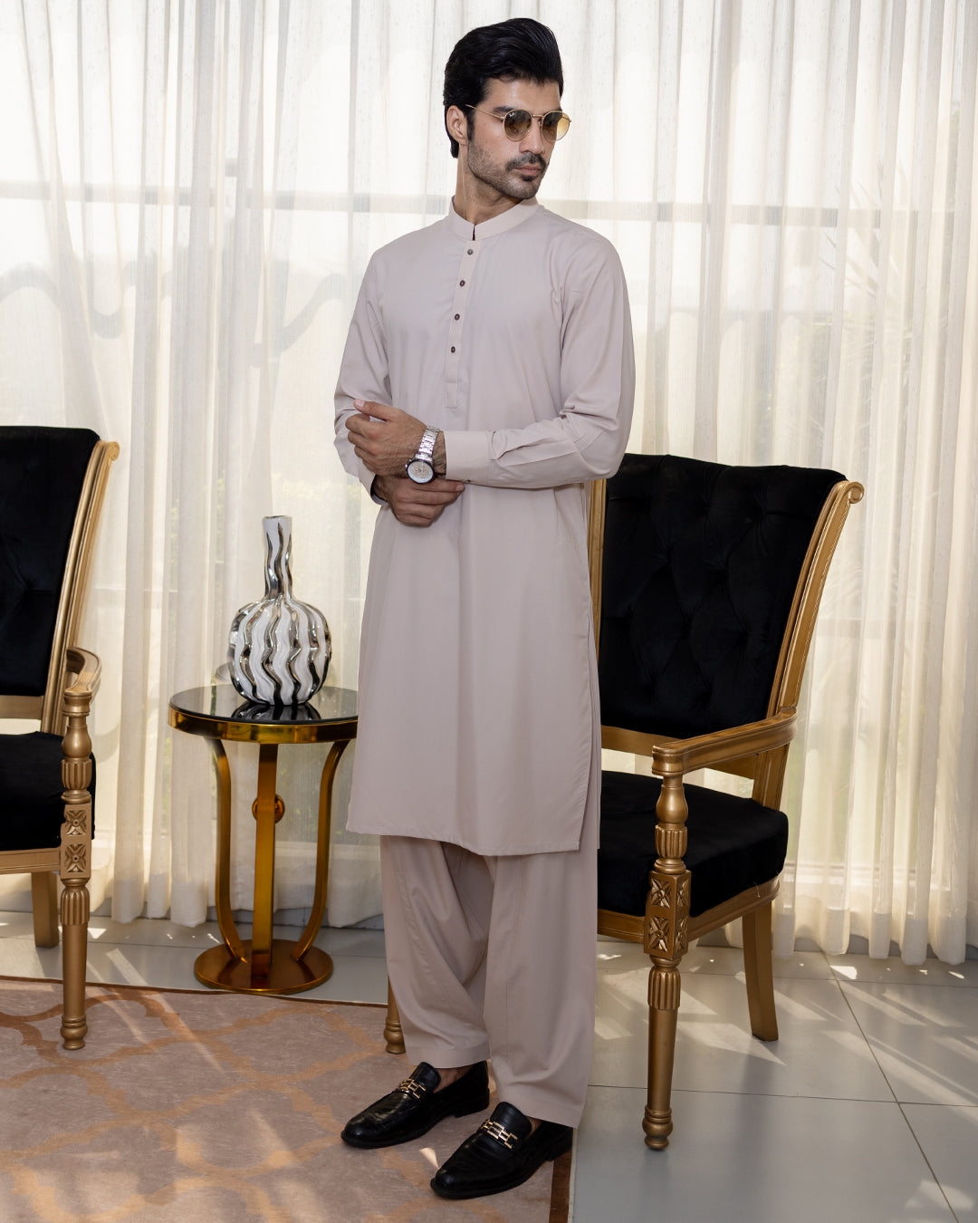 Men Kameez Shalwar (Band Collar)