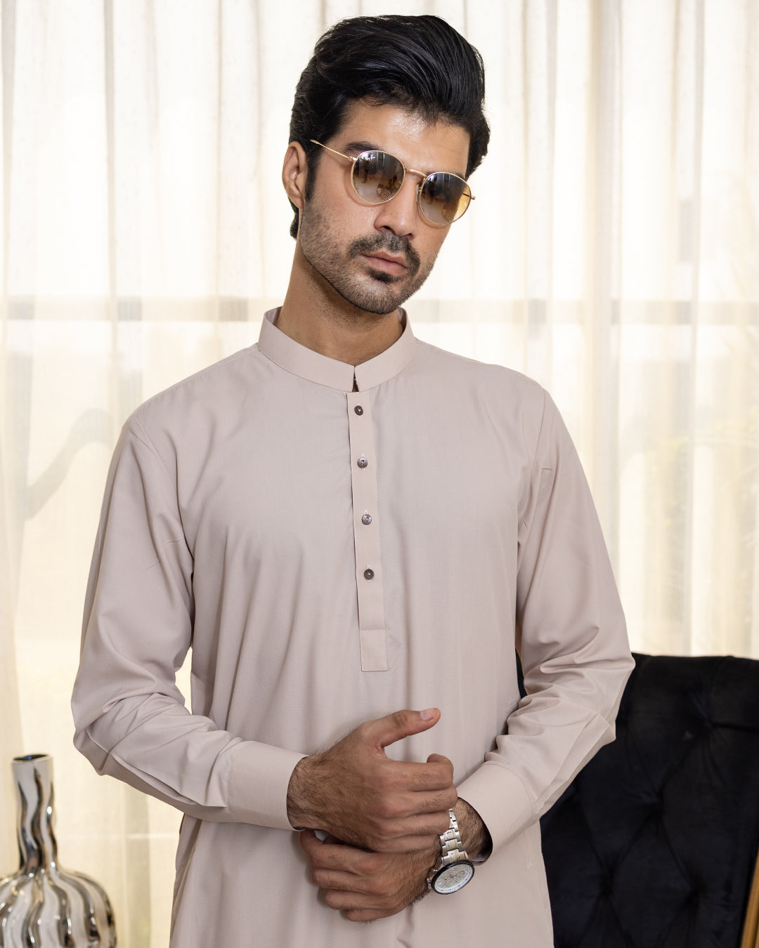 Men Kameez Shalwar (Band Collar)