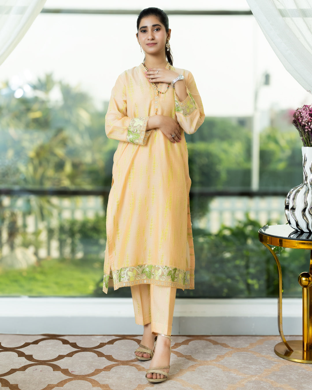 Women Embroidered 2 Pcs Suit