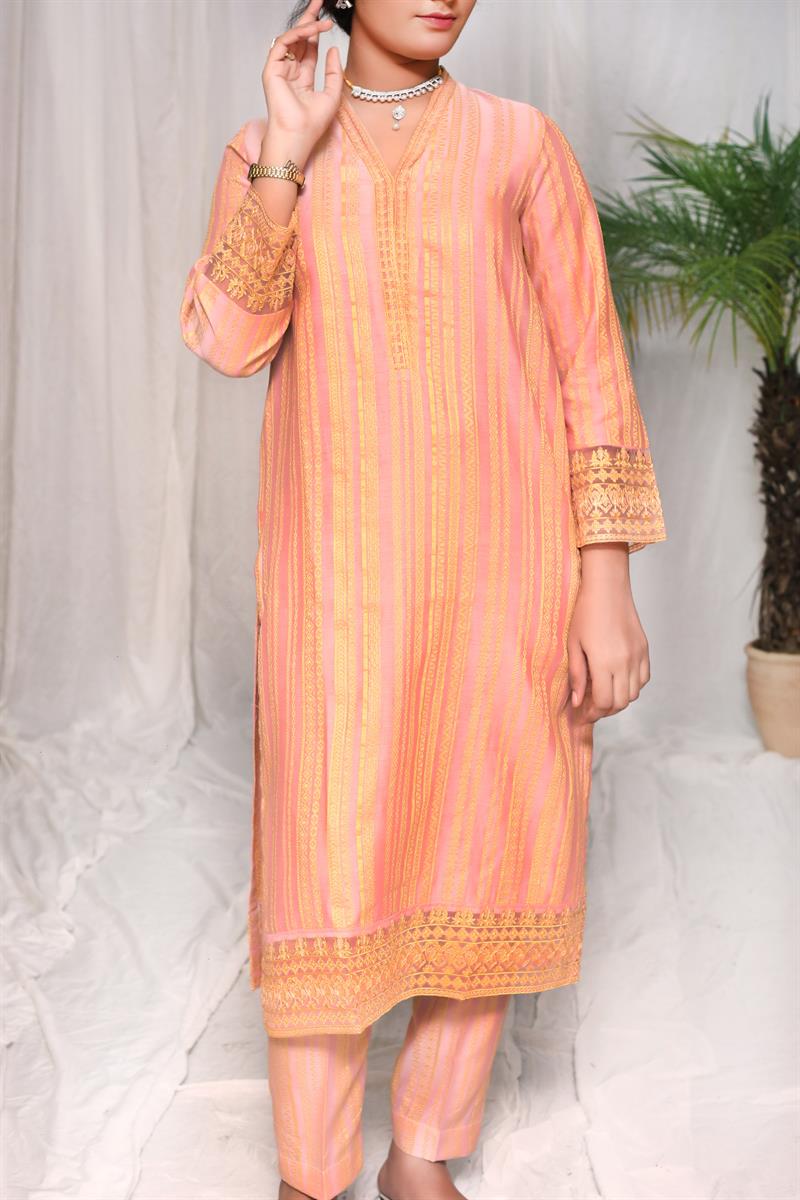 Women Embroidered 2 Pcs Suit