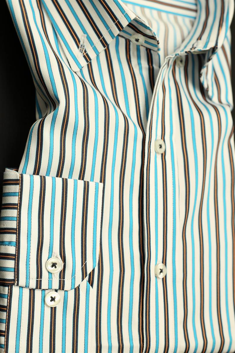 Men Casual Shirt Stripe