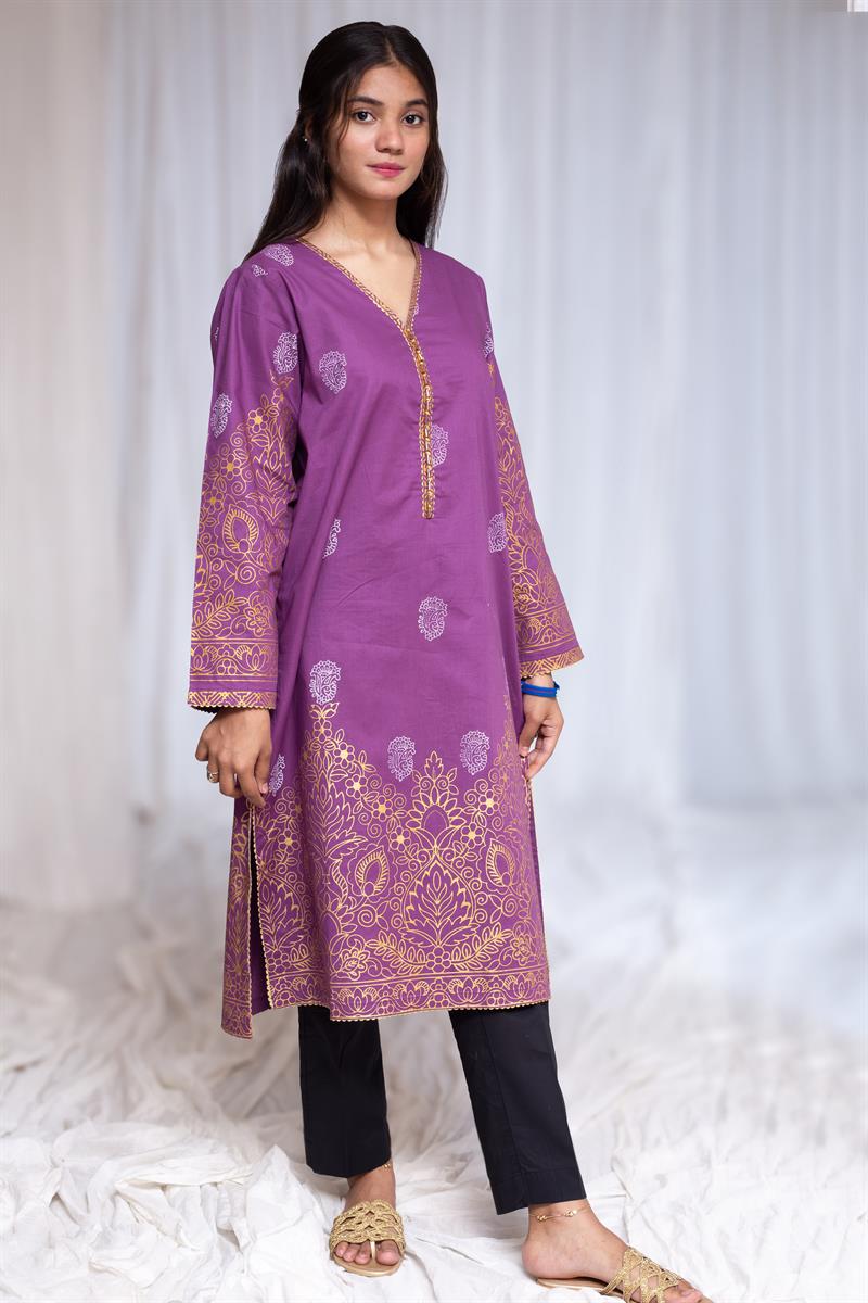 Women Block Print Kurti