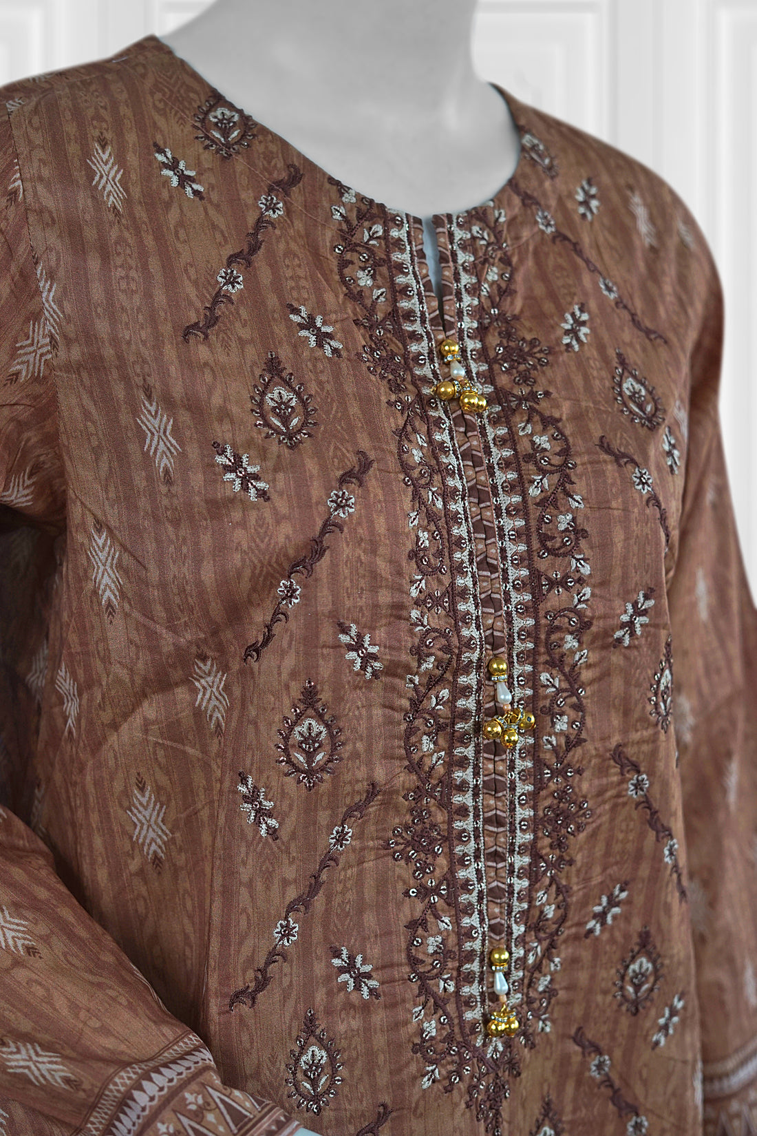 Embroidery Printed  Kurti