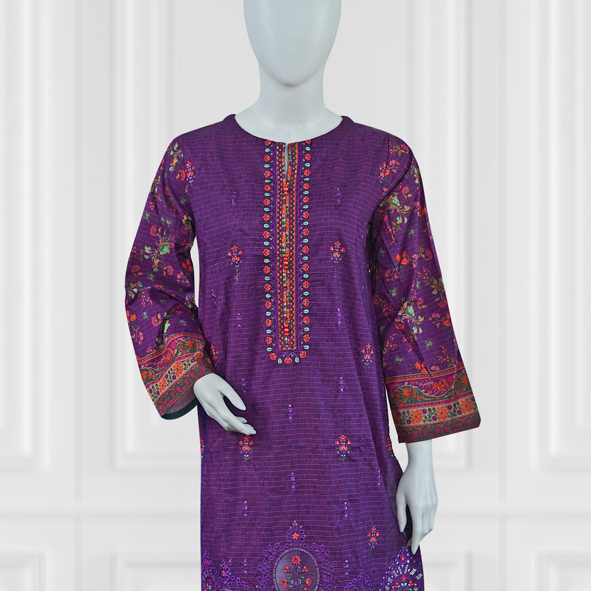 Embroidery Printed  Kurti